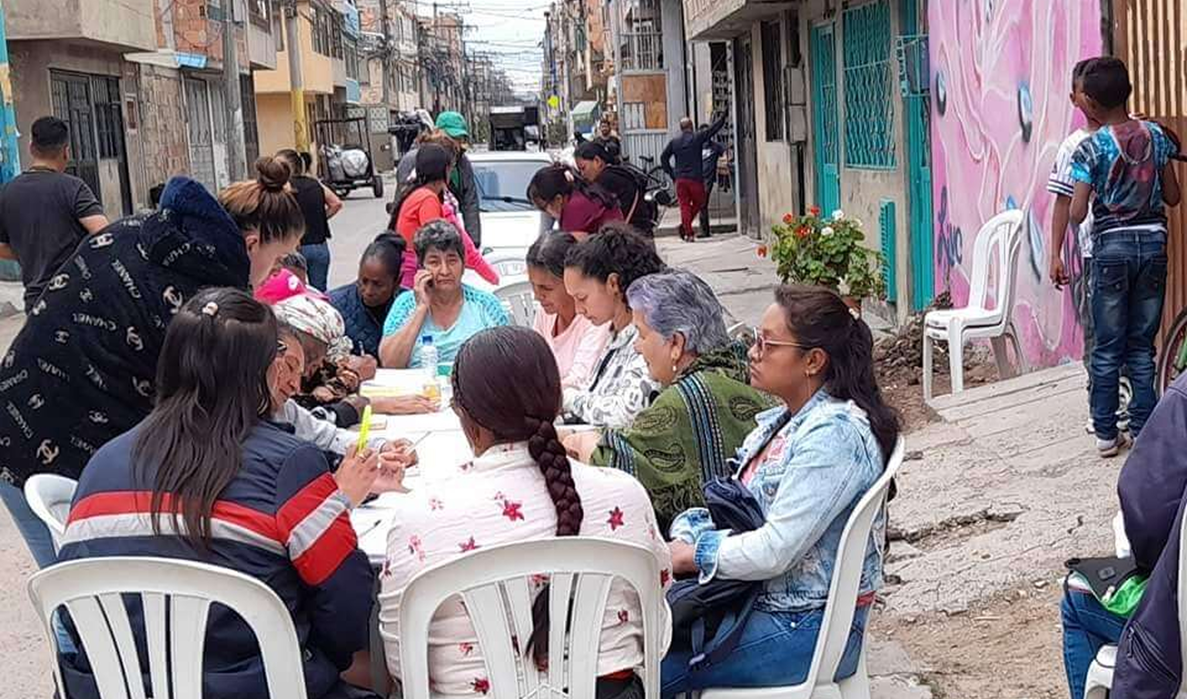 Emprendedores trabajando
